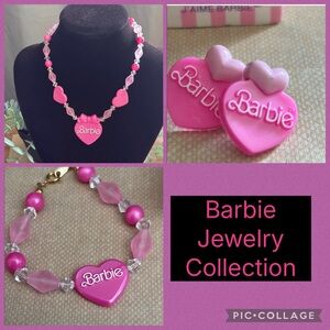 Vintage Avon Cute Barbie Collection 💕 Necklace, Bracelet and Earrings - 3 pieces